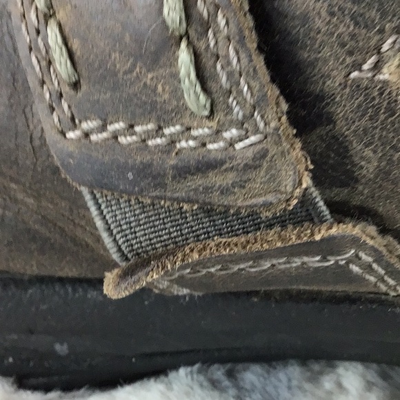 Keen Brown Leather Kaci Comfort Flats with Elastic Slip-On Design Sz 8.5 - Picture 9 of 12